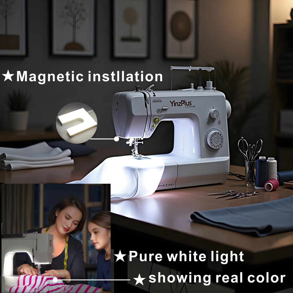 Magnetic LED Sewing Machine Light – LED Chips, 200 Lumen, 90+ CRI, 6000K