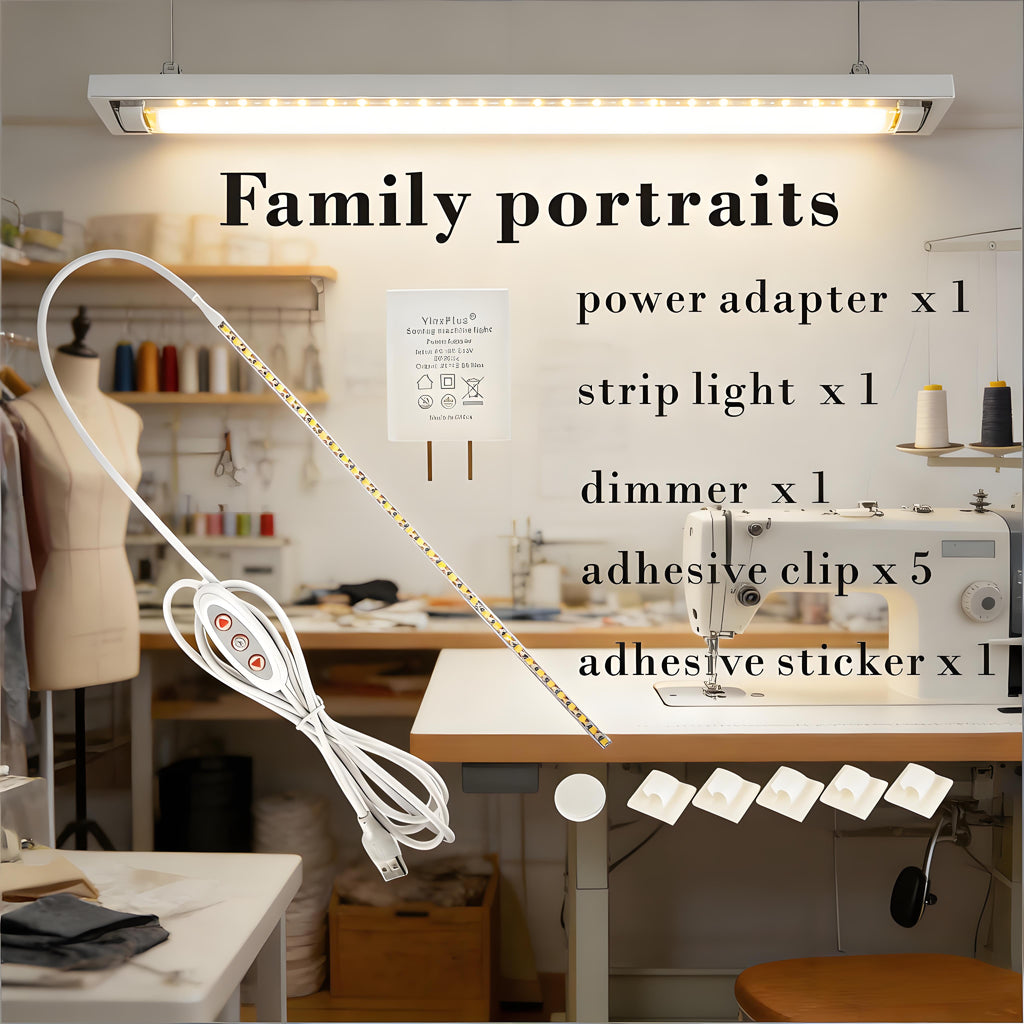 Dimmable LED Strip for Sewing Machine Lights – 29.6cm, Ra 90 High Brightness 6000K Daylight