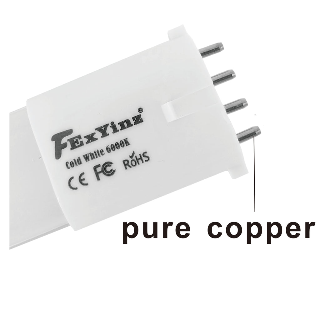 2G7 LED Bulb 6W Flicker-Free PLS Lamp Replacement, 4 Pin, 2 Pack